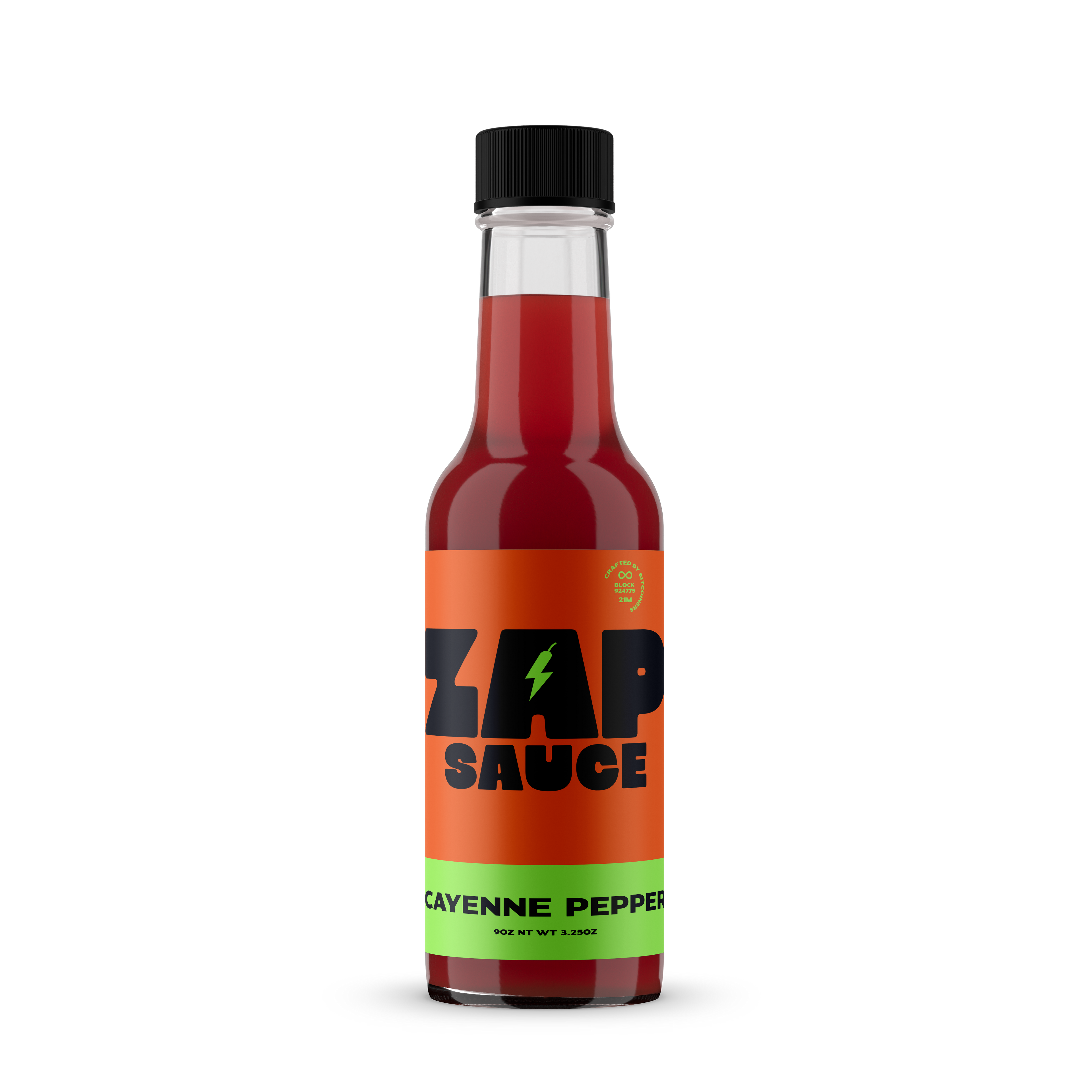 Zapsauce Cayenne Pepper 5oz Hot Sauce